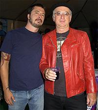 *Rock Gods* author Robert Knight (r) with Dave Grohl of Foo Fighters