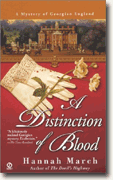 Buy *A Distinction of Blood: A Mystery of Georgian England* online